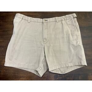 Duluth Trading Adjustable Waist Khaki Shorts Men's 42 Tan